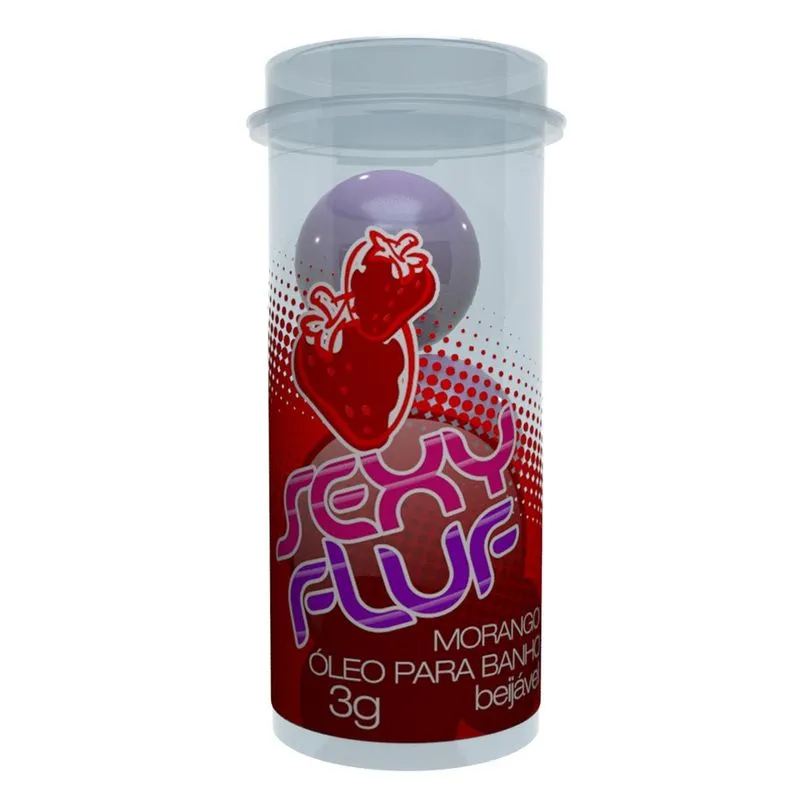 Sexy Fluf Óleo para Banho Beijável Morango 2 Unidades Intt