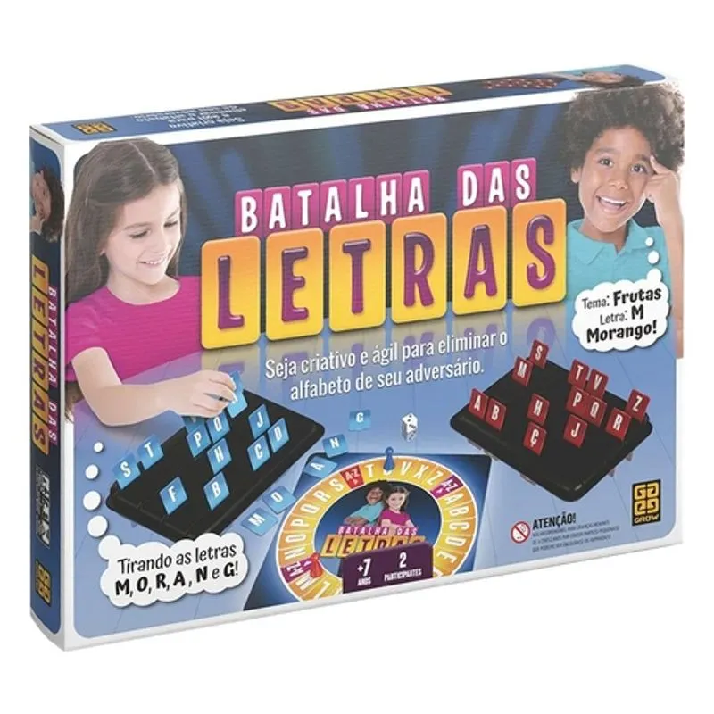 Jogo de Tabuleiro - Batalha Das Letras - Azul GROW