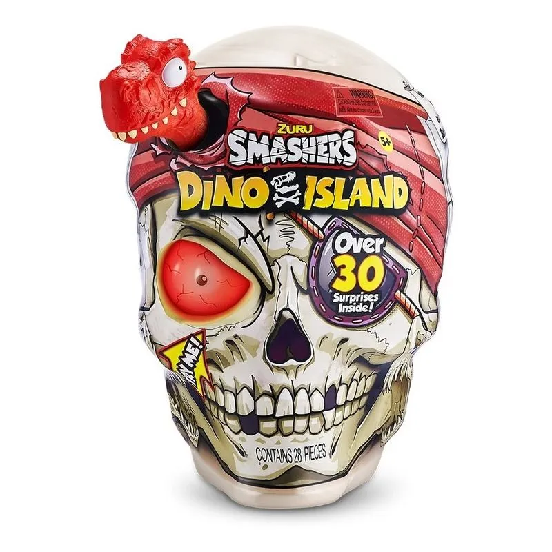 Smashers - Ovo Dino Cabeca do Pirata - Vermelho START