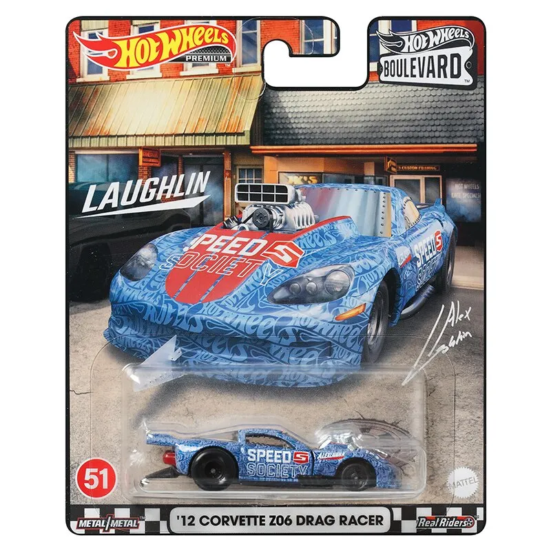 Carrinho - Hot Wheels - Escala 1:64 Boulevard - Corvette Z06 Drag Racer MATTEL