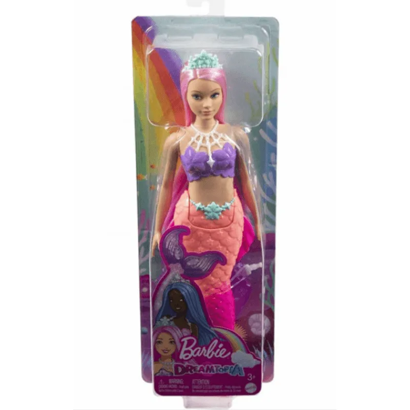 Barbie Dreamtopia - Sereia - Cabelo Rosa Claro - Mattel MATTEL