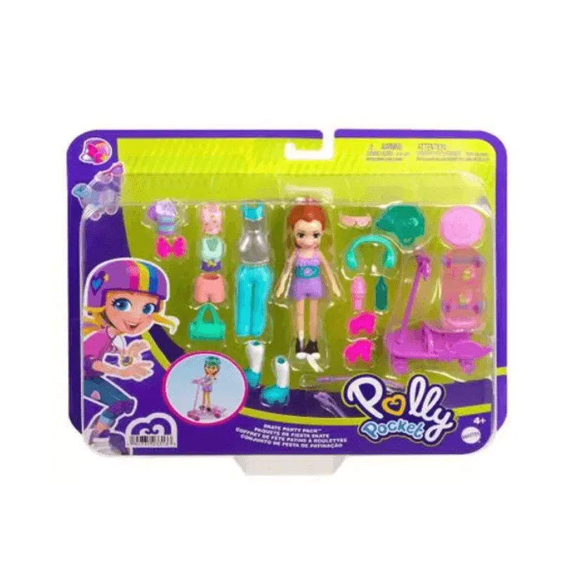 Boneca - Polly Pocket - Com Acessorios - Festa De Patinacao MATTEL