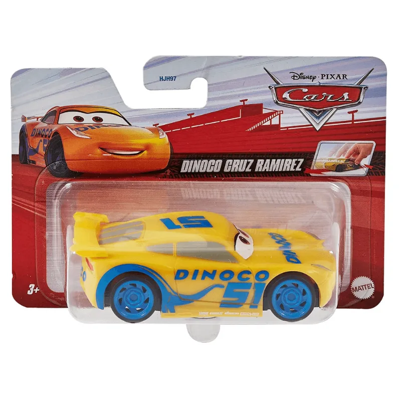 Carrinho CARS - Disney Pixar - 1:43 Puxa e Vai - Dinoco Cruz Ramirez - Mattel MATTEL