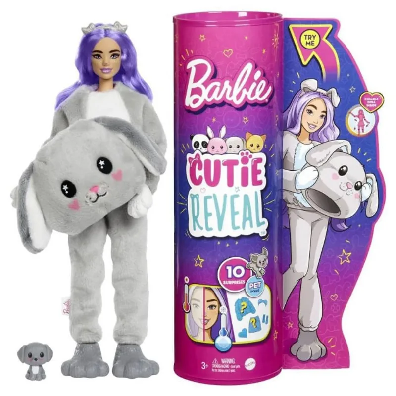 Boneca - Barbie Cutie Reveal - Cinza MATTEL
