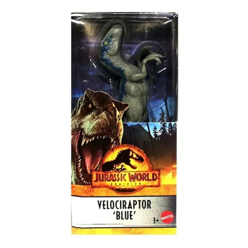 Boneco Jurassic World - Velociraptor Blue MATTEL