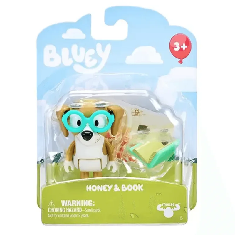 Figura Bluey Story - Starter Single Pack - Honey e Book MATTEL