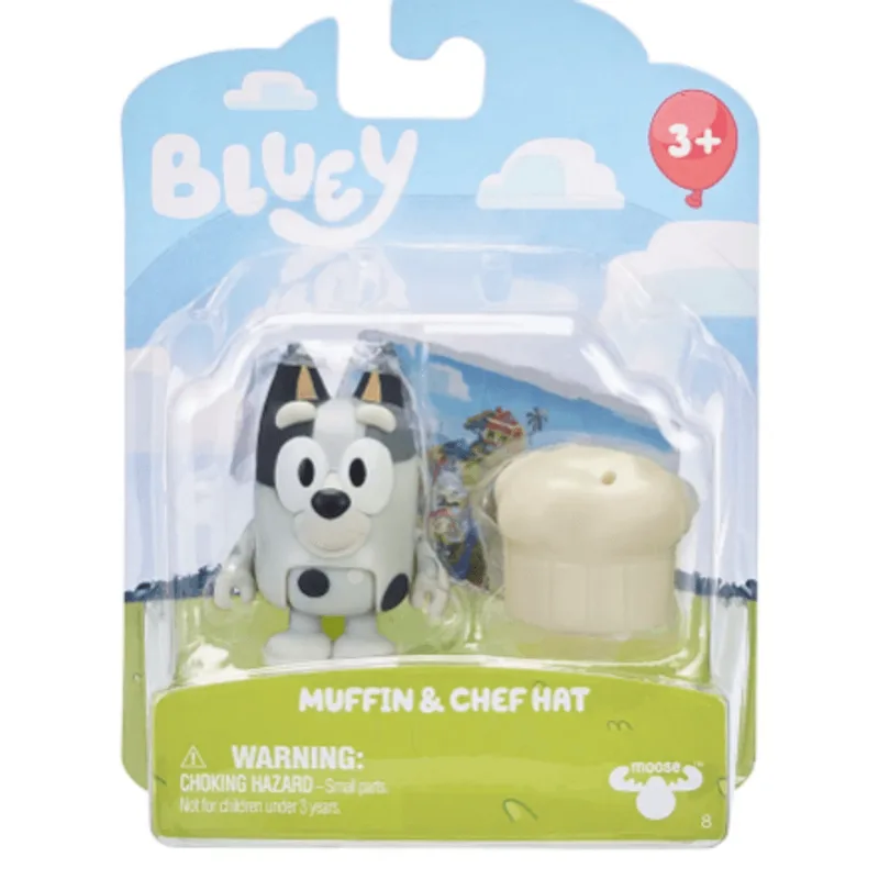 Figura Bluey Story - Starter Single Pack - Muffin e Chef Hat MATTEL