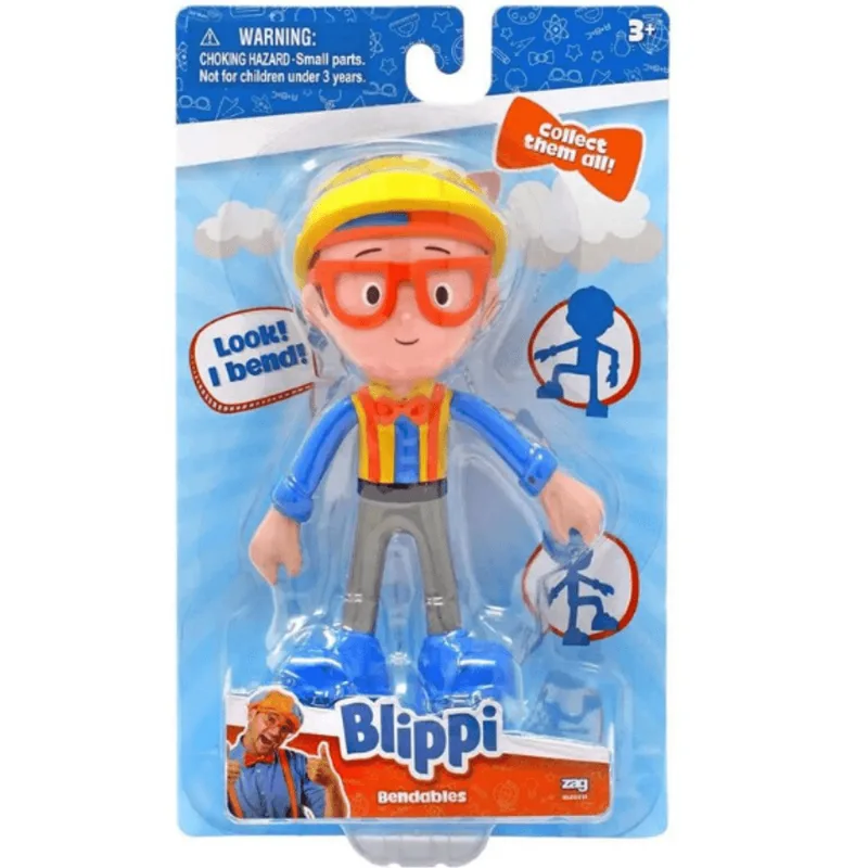 Boneco - Blippi - Bendables - Chapeu Amarelo - Candide CANDIDE