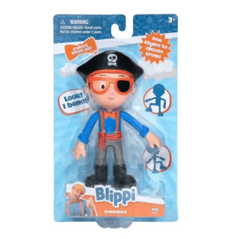 Boneco - Blippi - Bendables - Chapeu Preto - Candide CANDIDE