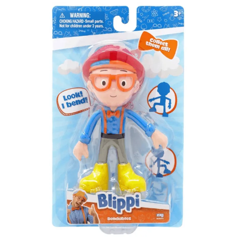 Boneco - Blippi - Bendables - Chapeu Vermelho - Candide CANDIDE