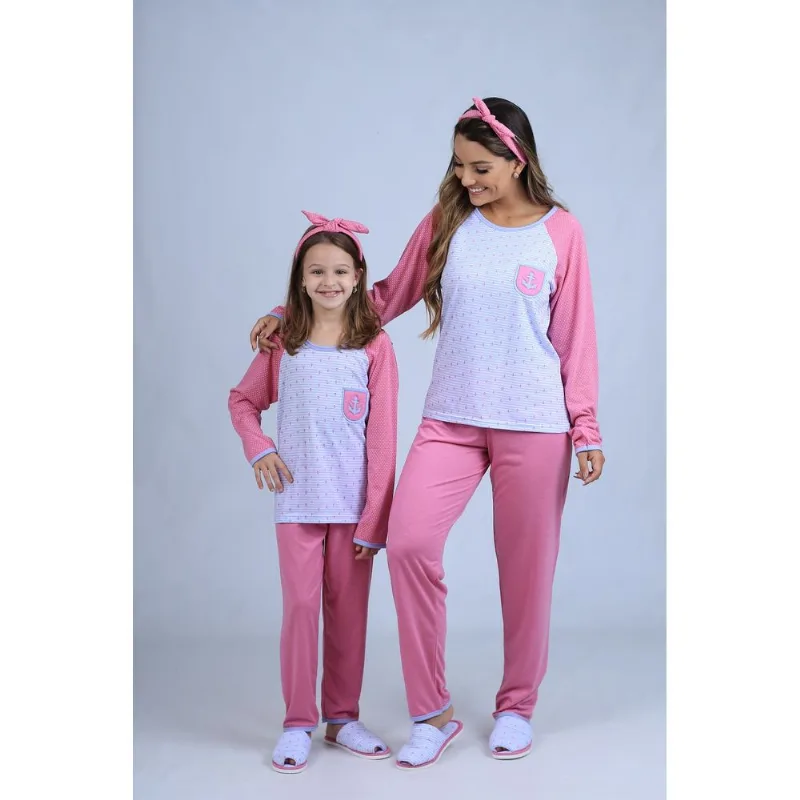 Pijama Cia do Corpo Navy Raglan Infantil PJI4689 Âncora 6
