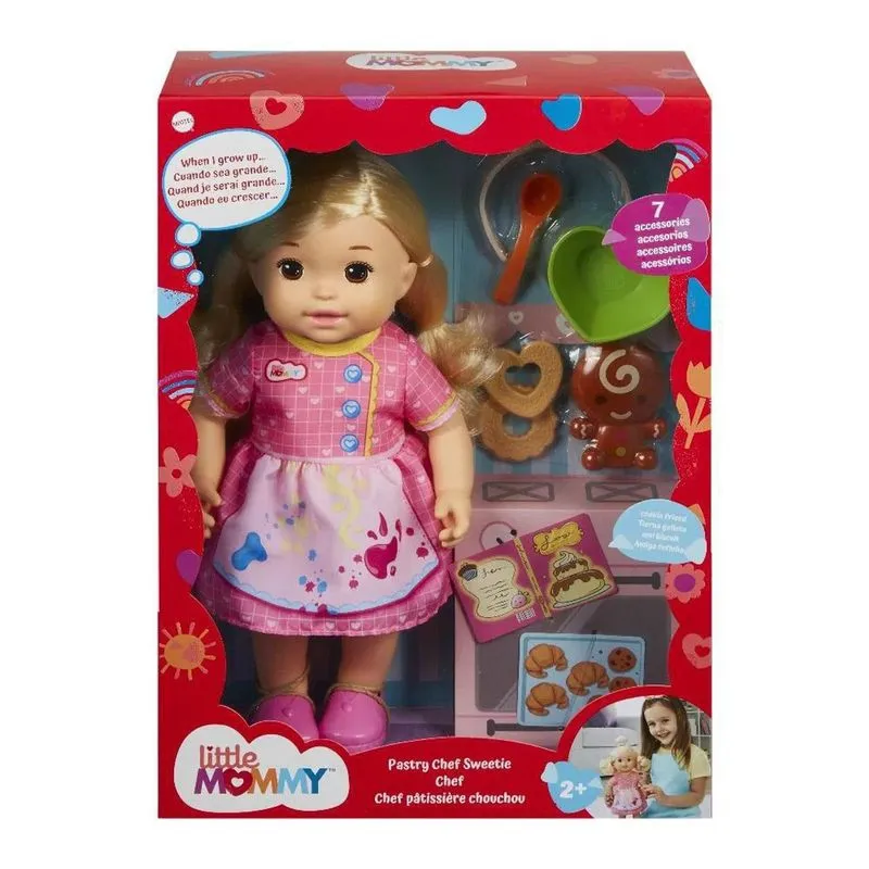 Boneca - Little Mommy Pequena Chef Cor/Rosa MATTEL