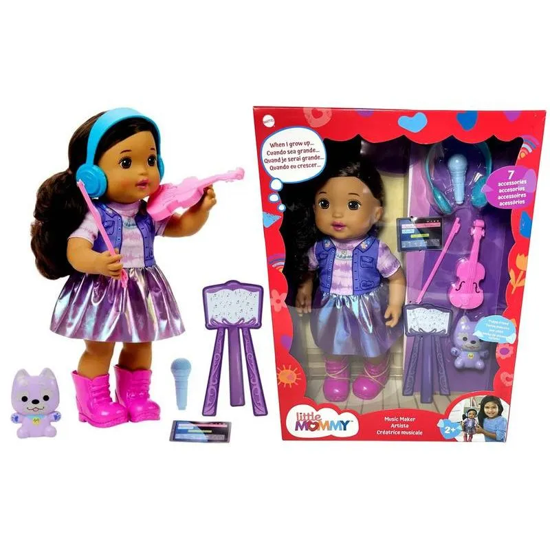 Boneca - Little Mommy Pequena Artista Cor/Roxa MATTEL