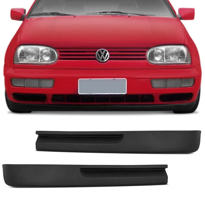 Saia Spoiler Para-choque Dianteiro Golf Mexicano GTI GLX 1992 1993 1994 1995 1996 1997 1998 - Lado Esquerdo Motorista