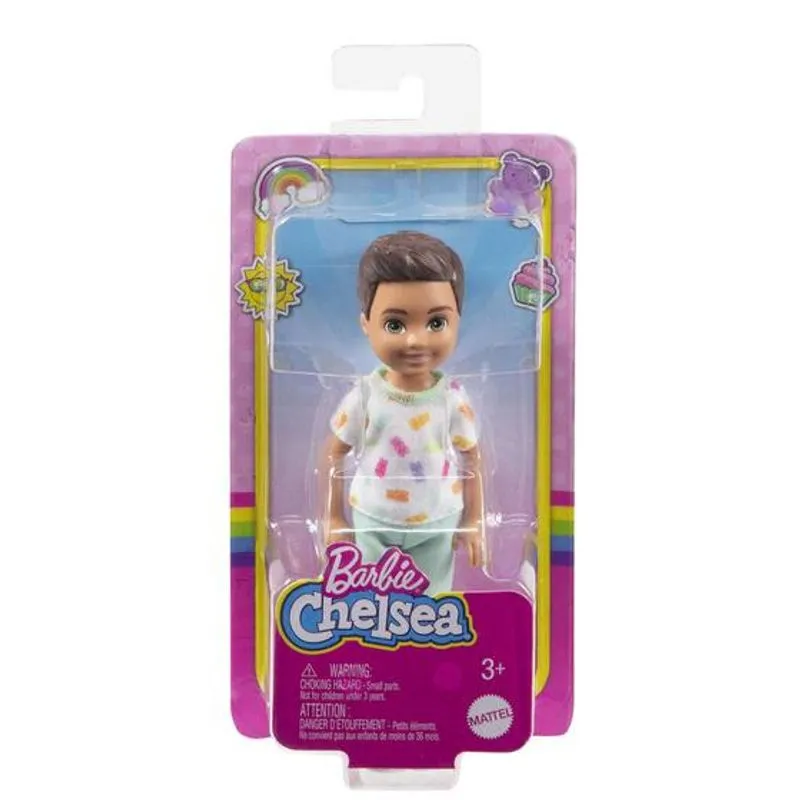 Boneca - Barbie - Familia Chelsea Club - Camiseta Branca Estampada MATTEL