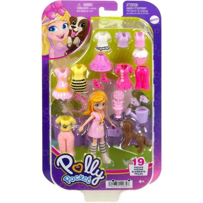 Boneca - Polly Pocket - Conjunto de Looks Rosa - MATTEL