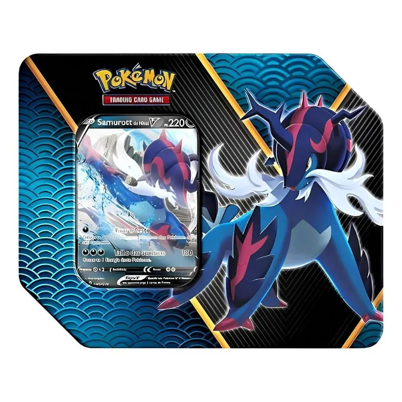 Cartas - Lata Pokemon Poderes Divergentes - Samurott de Hisui COPAG DA AMAZONIA