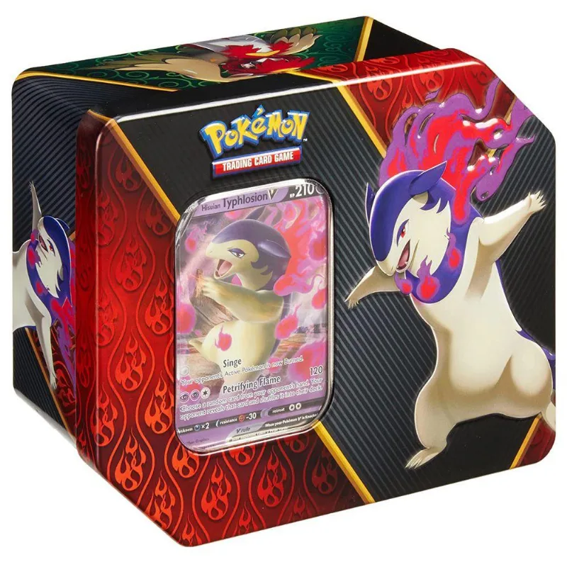 Cartas - Lata Pokemon Poderes Divergentes - Typhlosion de Hisui COPAG DA AMAZONIA