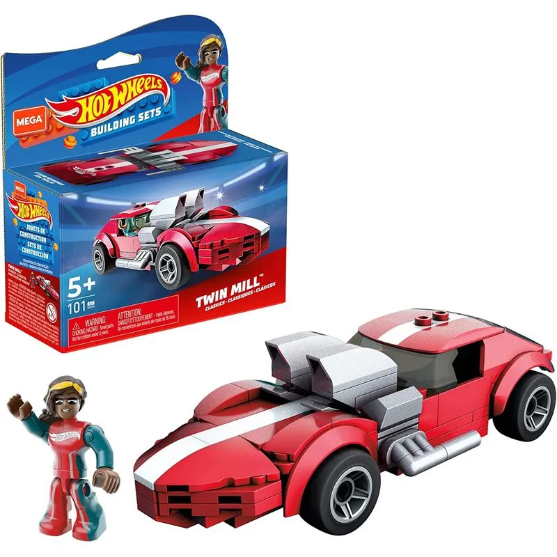 Blocos de Montar - Mega Construx Hot Wheels - Twin Mill - GVM28 MATTEL