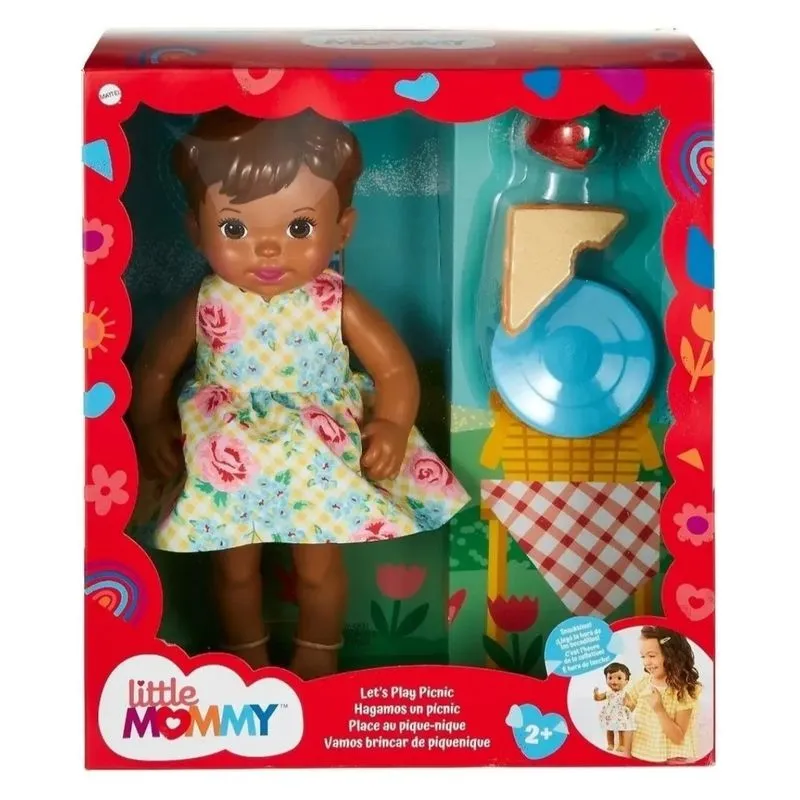 Boneca - Little Mommy - Vamos Brincar de Piquenique- Morena - GXT00 MATTE