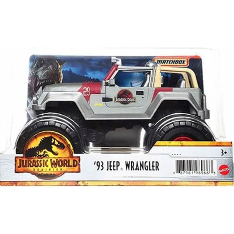 Carrinho Matchbox - Jeep Wrangler - Jurassic World Dominion - HBJ10 MATTEL