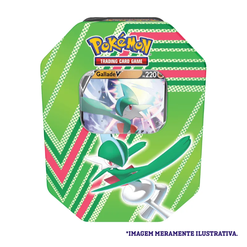 Cartas - Lata Pokemon Potencial Oculto Gallade V - 31924 - COPAG DA AMAZONIA