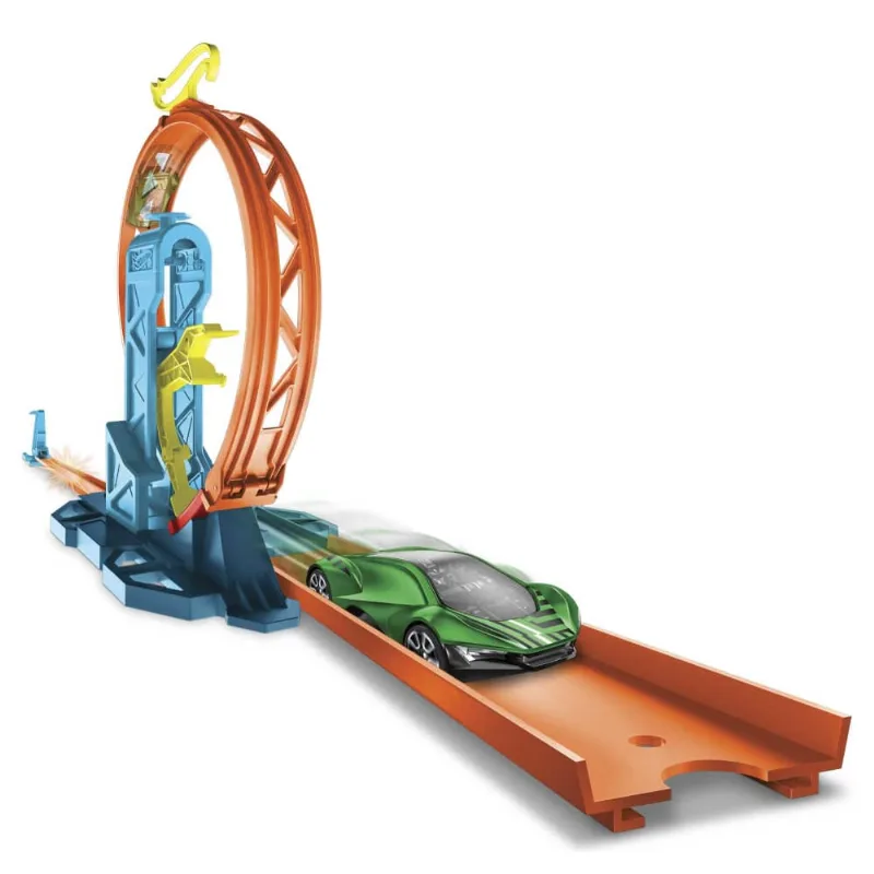 Conjunto - Pista Hot Wheels - Track Builder - Loop Kicker - GLC87 - MATTEL