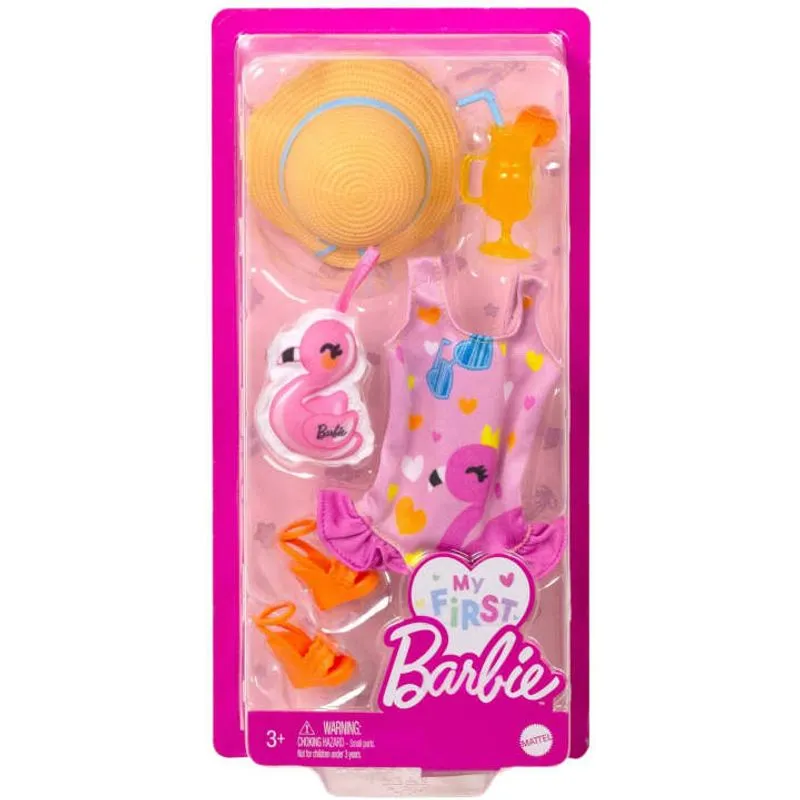 Kit Roupas - Minha Primeira Barbie - Praiana - My First MATTEL