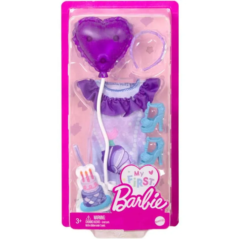 Kit Roupas - Minha Primeira Barbie - Aniversario - My First Mattel MATTEL