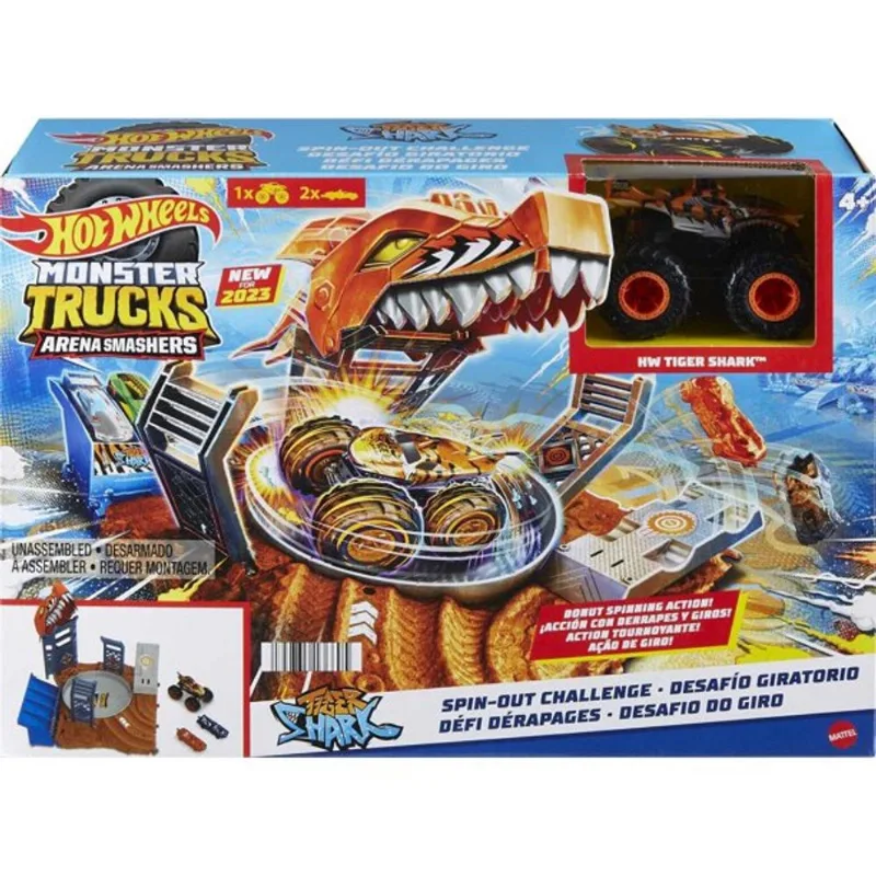 Pista - Monster Truck Desafio Do Giro - Tiger Shark MATTEL