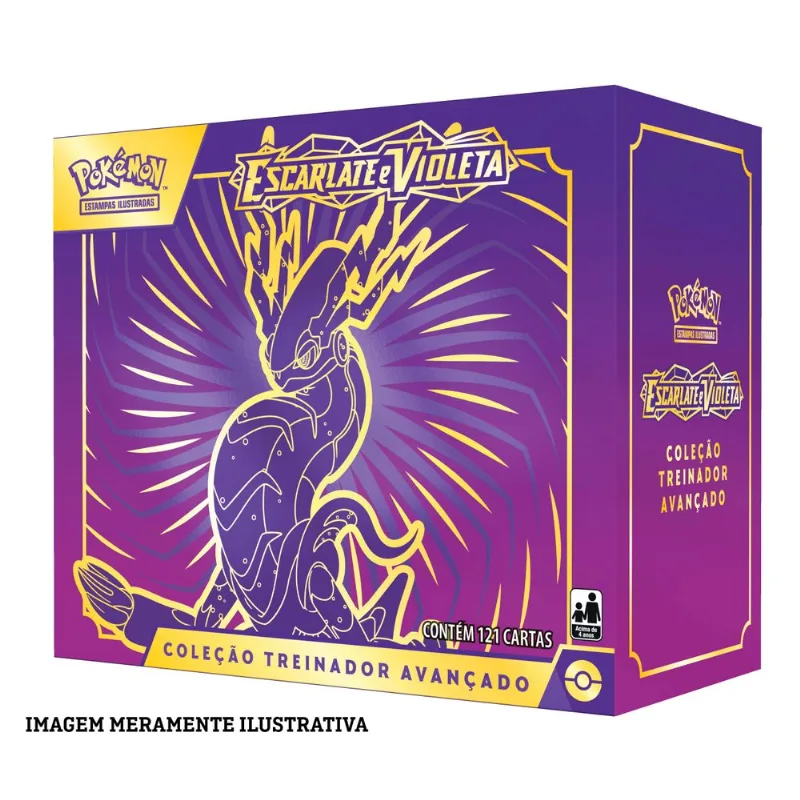 Cartas - Box Pokemon - Treinador Avancado - Miraidon Escarlate e Violeta - 32570 COPAG DA AMAZONIA