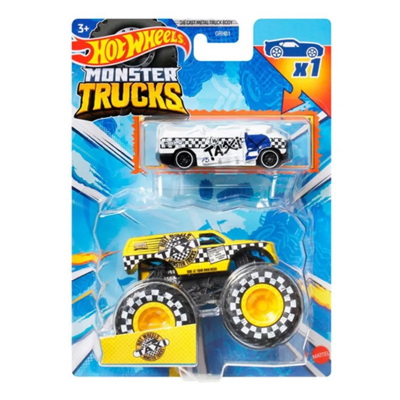 Carrinhos - Hot Wheels - Monster Trucks Taxi - GRH81 MATTEL