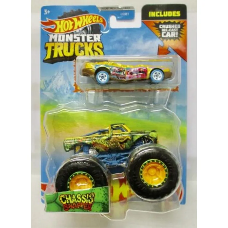 Carrinhos - Hot Wheels - Monster Trucks Chassis Snapper - GRH81 MATTEL