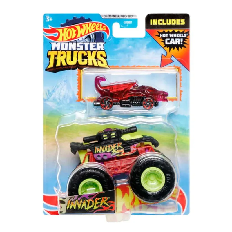Carrinhos - Hot Wheels - Monster Trucks Invader - GRH81 MATTEL
