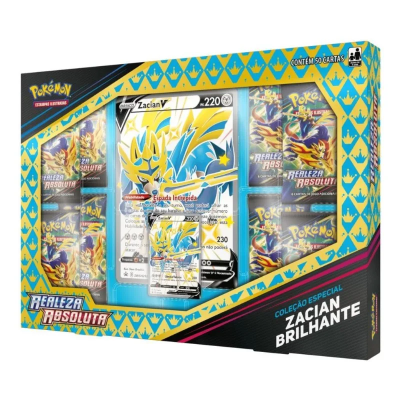 Cartas - Zacian Pokemon Box COPAG DA AMAZONIA