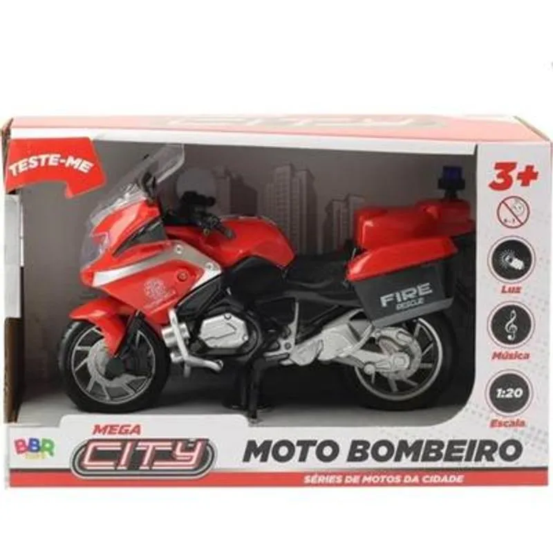 Moto - Mega City Bombeiro - Vermelha BBR
