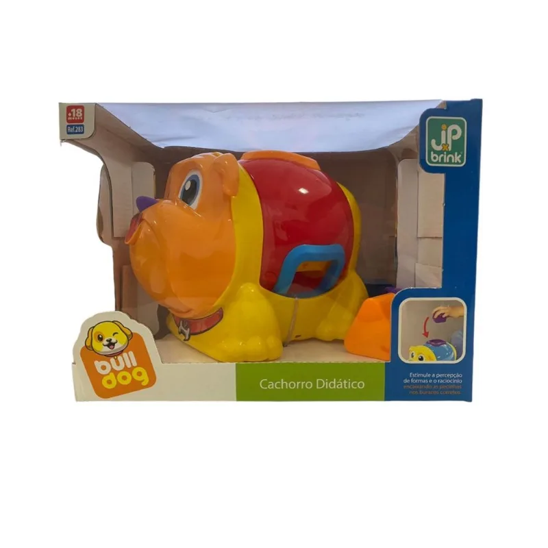 Cachorrinho - Bulldog Didatico - Vermelho - 283 JP BRINK LTDA EPP