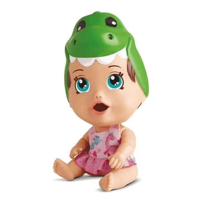 Boneca - Dinossauro Little Dolls Bichinhos - Come e Faz Caquinha DIVERTOYS