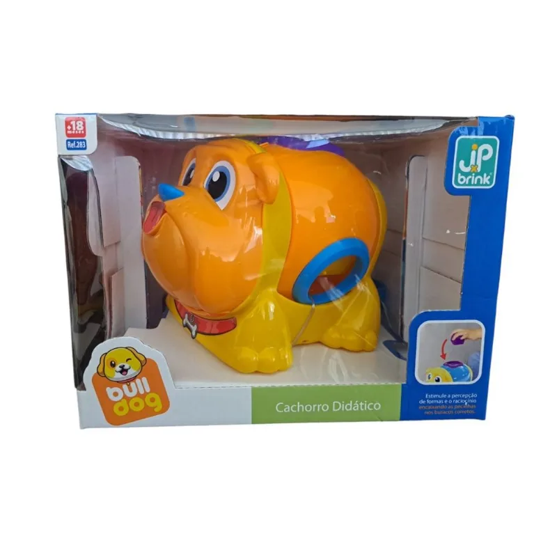 Cachorrinho - Bulldog Didatico - Laranja - 283 JP BRINK LTDA EPP