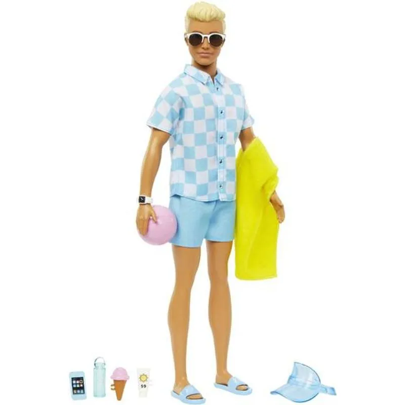 Boneca - Barbie Fashion Ken - Dia de Praia MATTEL