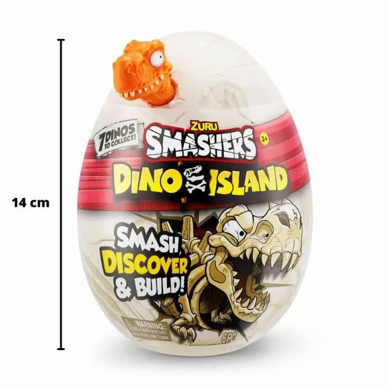 Ovo - Smashers Dino Island Pirata - Laranja (F120-9) START