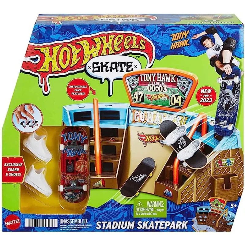 Pista - Skate de Dedo - Hot Wheels - Estadio Skatepark MATTEL