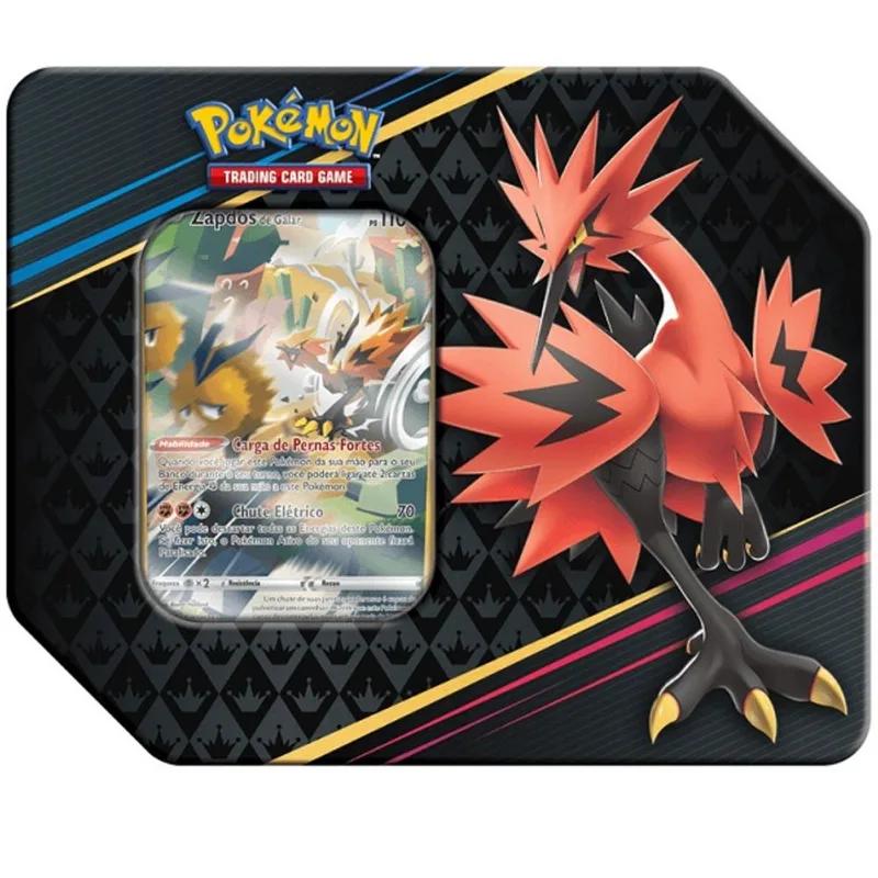 Cartas - Zapdos Pokemon Lata Realeza Absoluta COPAG DA AMAZONIA