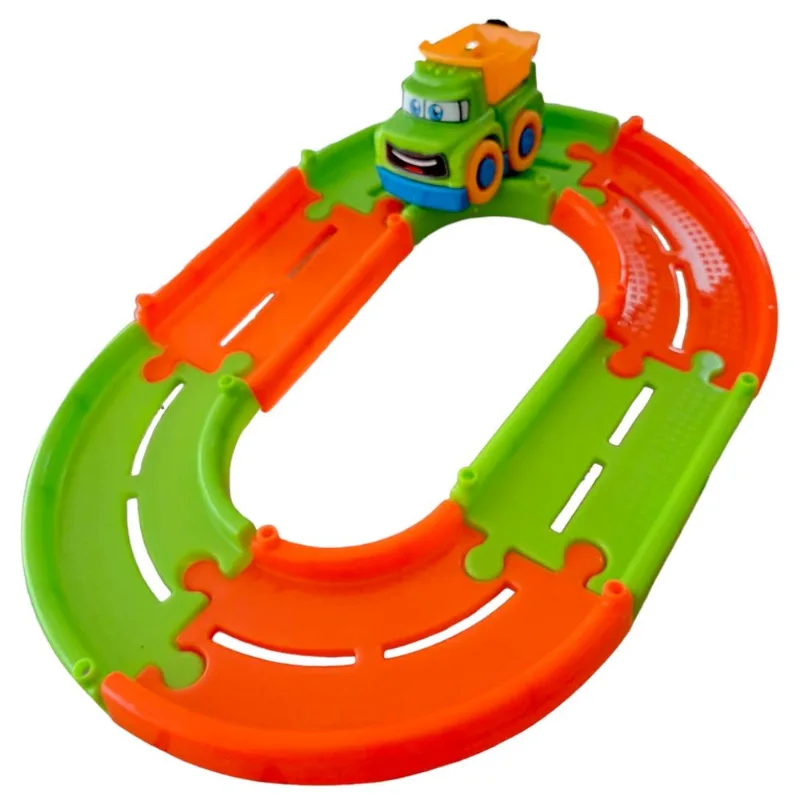 Pista Interativa - Happy Cars - Caminhaozinho Tuck Camba Verde - 259 - JP BRINK LTDA EPP
