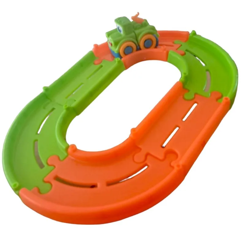 Pista Interativa - Happy Cars - Caminhaozinho Guincho Rebocador Verde Limao - 259 - JP BRINK LTDA EPP