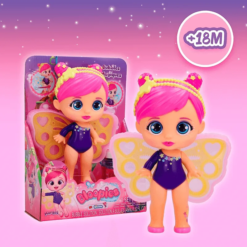Boneca - Bloopies Magic - Margot Cabelo Rosa e Tiara MULTIKIDS