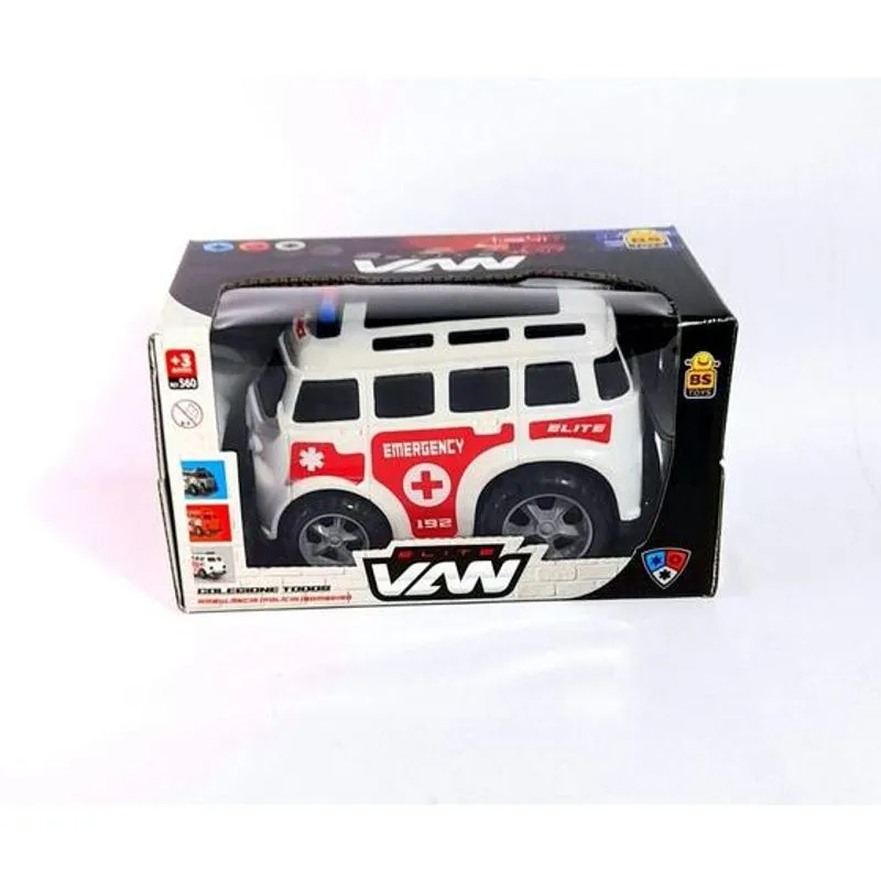 Carro Elite - Van Ambulancia - Emergency - Branco - 560 BSTOYS
