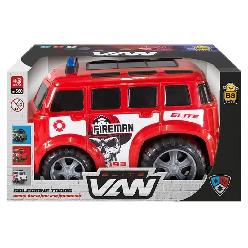 Carro Elite - Van Bombeiro - Vermelho - 560 BSTOYS