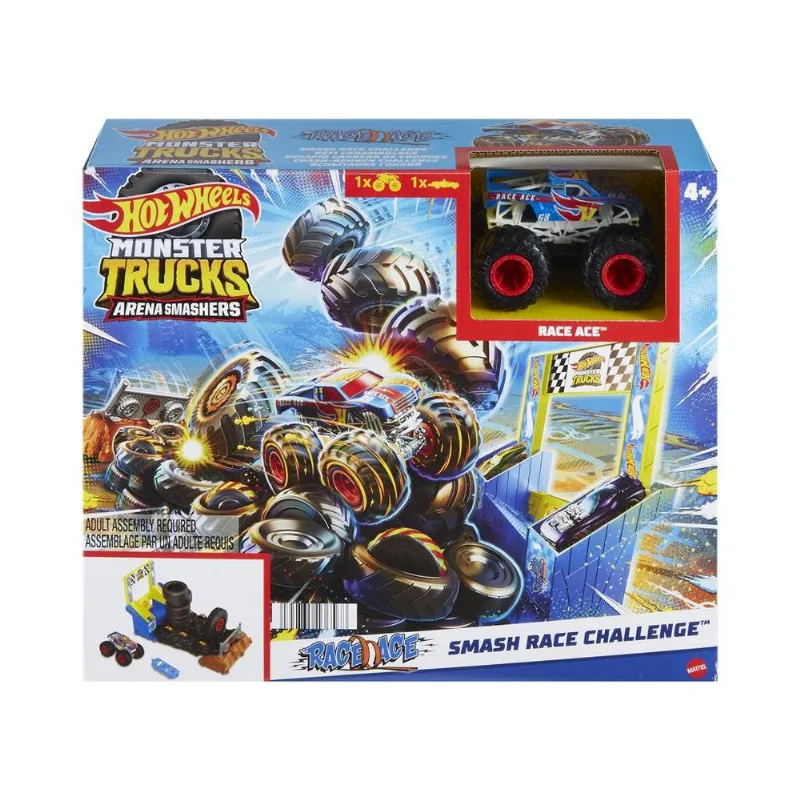 Hot Wheels - Pista Monster Trucks - Corrida Esmagadora MATTEL