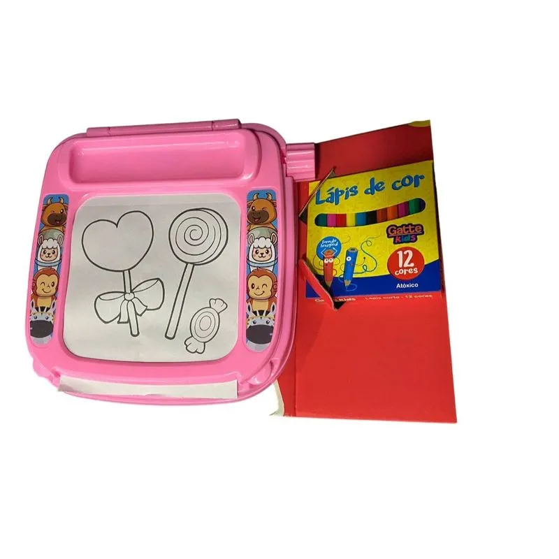 Mesa - Mesinha Para Pintar Rosa BSTOYS